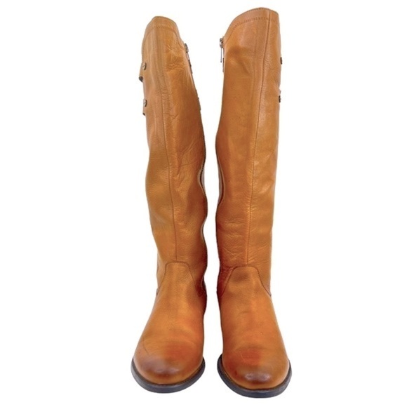 Dune London Women’s Tirrent Winter Brown Leather Knee High Boots - Picture 4 of 16